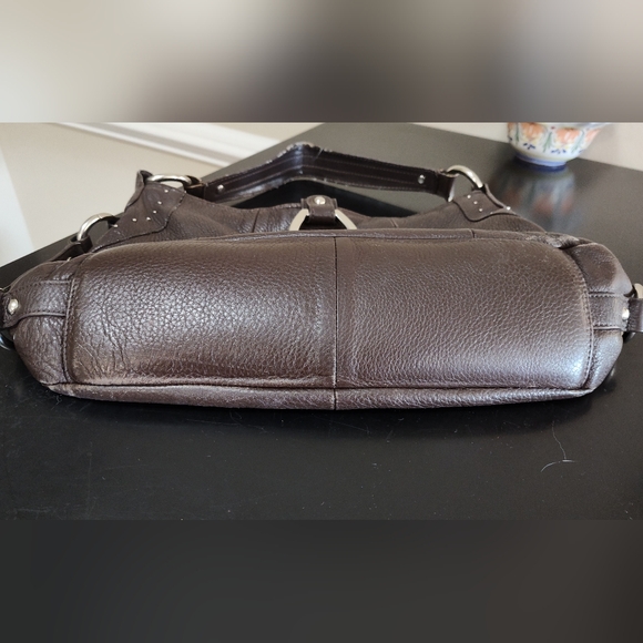 Franco Sarto brown leather shoulder, under arm bag - Picture 5 of 12